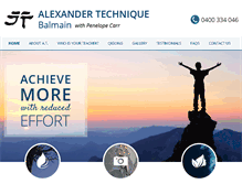 Tablet Screenshot of alexandertechniqueconsultant.com